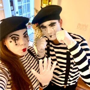 French Theme / Mime Costume Set for 2
